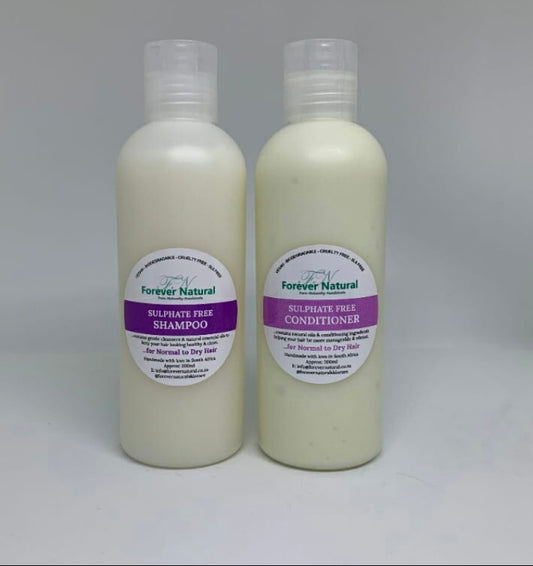 Forever Natural - Shampoo & Conditioner Combo - Sulphate Free - 200 ml