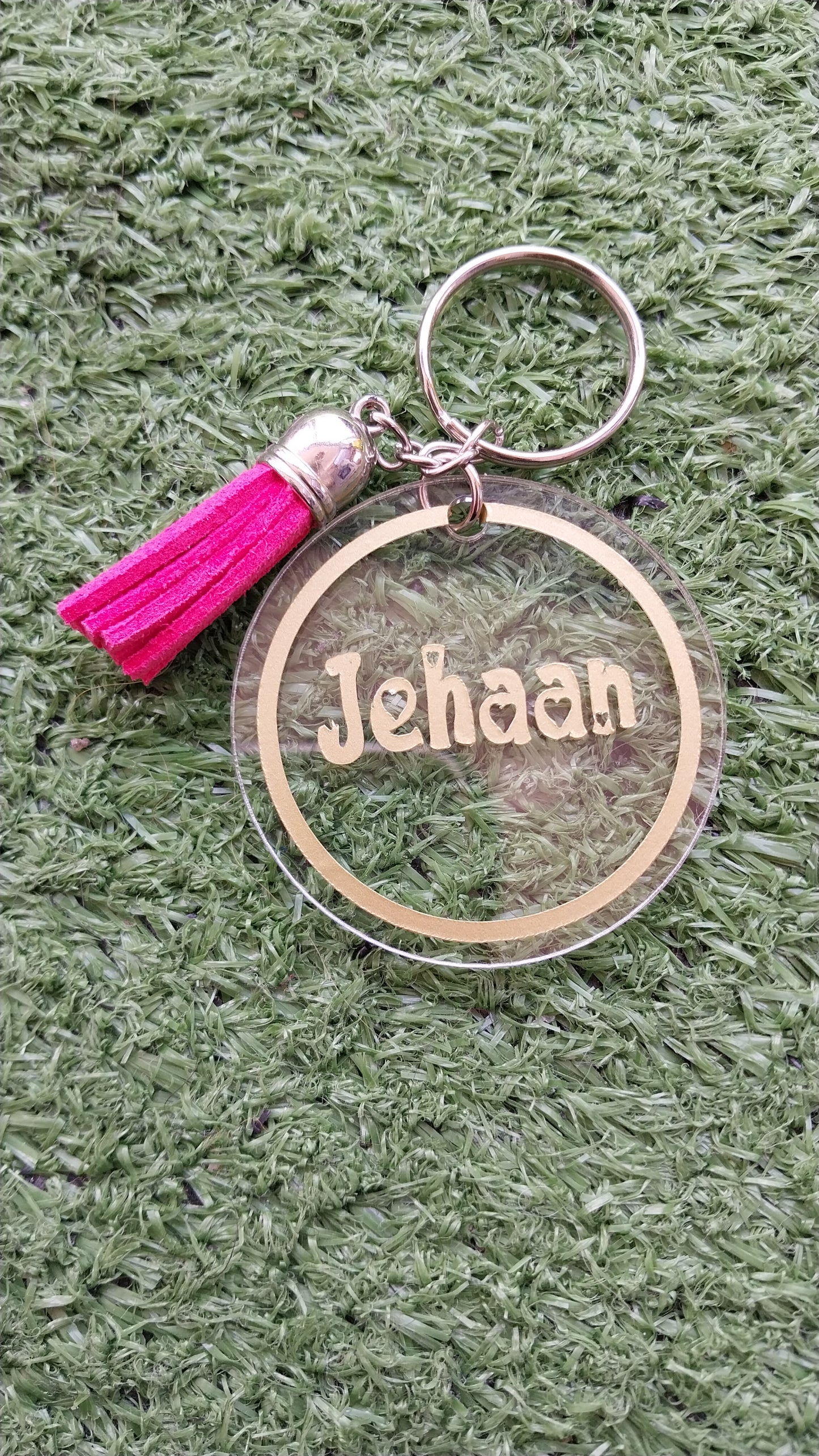 Stickerbility - Personalized Acrylic Keyring with Sturdy Vinyl Sticker