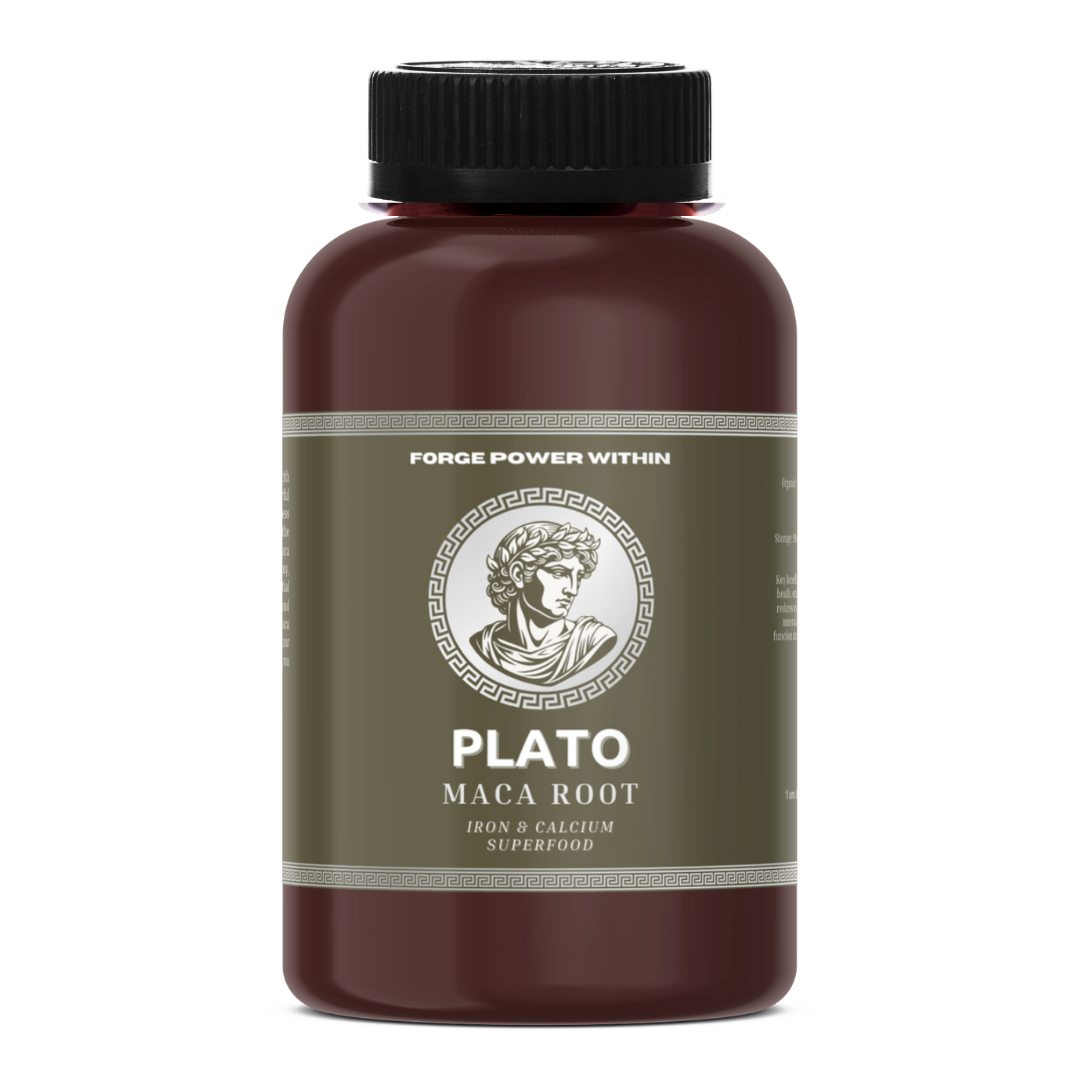 Plato Maca Root - Brotein - Iron and Calcium Superfood - 30/60 Capsules