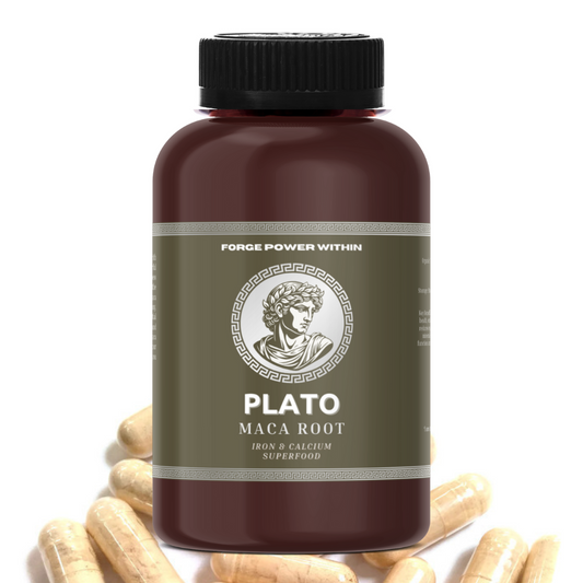 Plato Maca Root - Brotein - Iron and Calcium Superfood - 30/60 Capsules