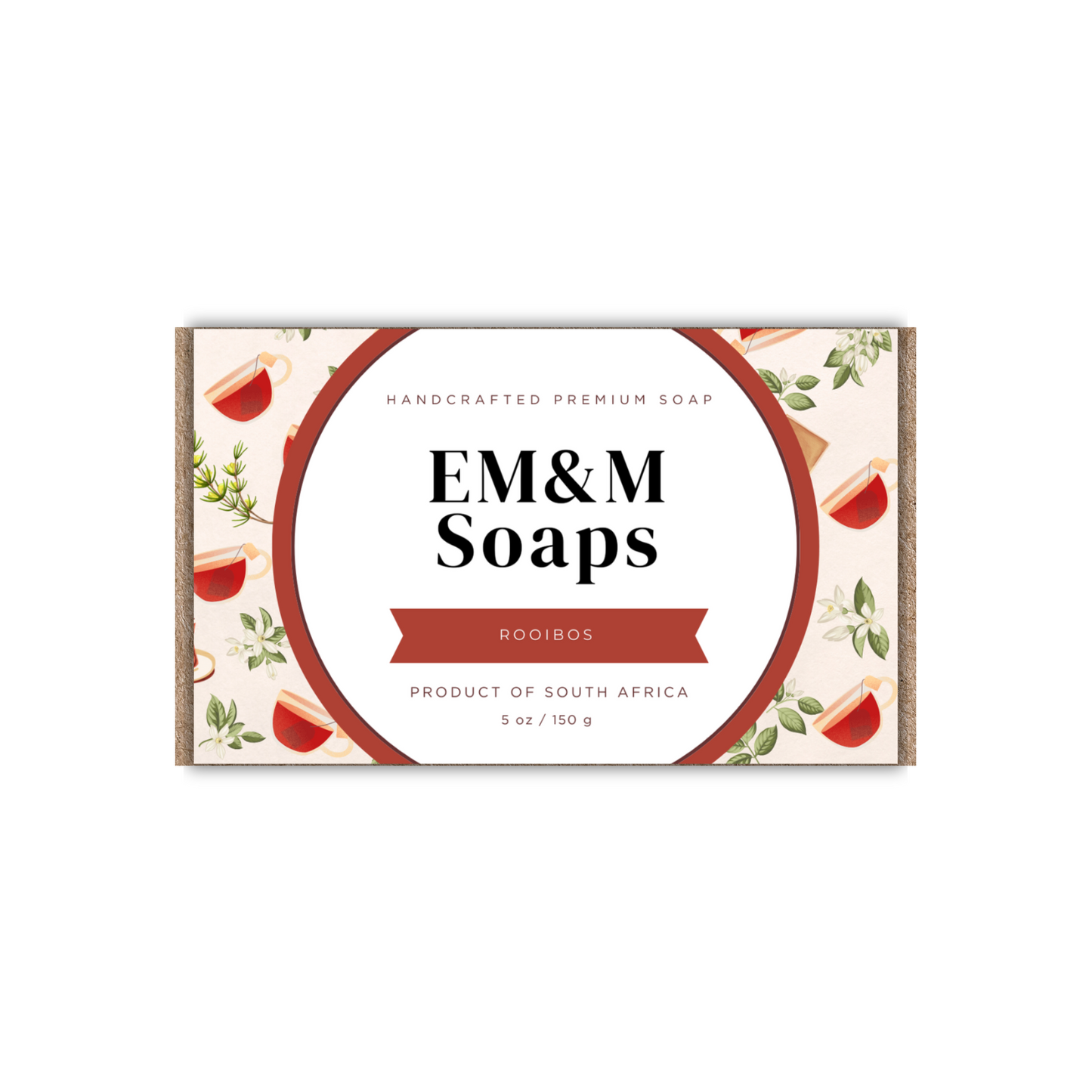 EM&M Soaps - Eczema and Psoriasis Relief - Rooibos Soap - 150g