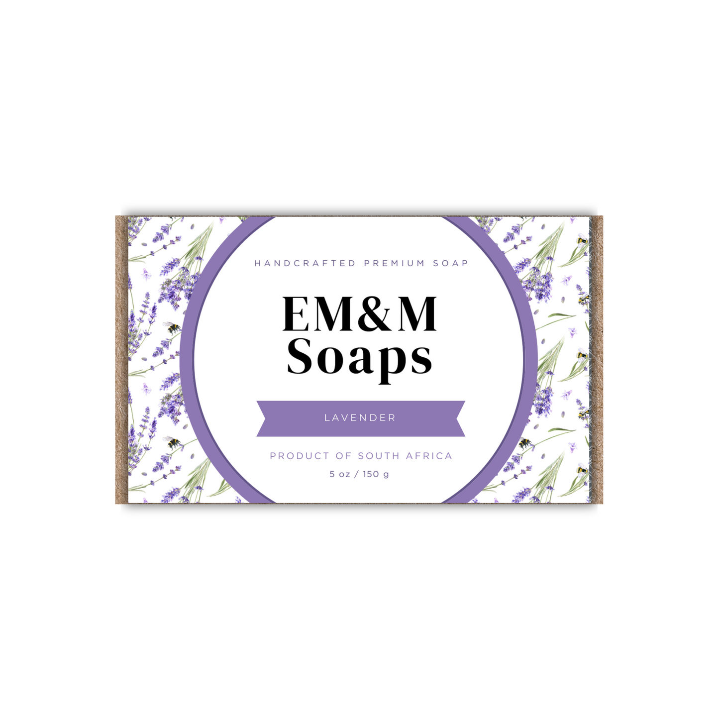 EM&M Soaps - Lavender Soap - 150g