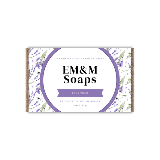 EM&M Soaps - Lavender Soap - 150g