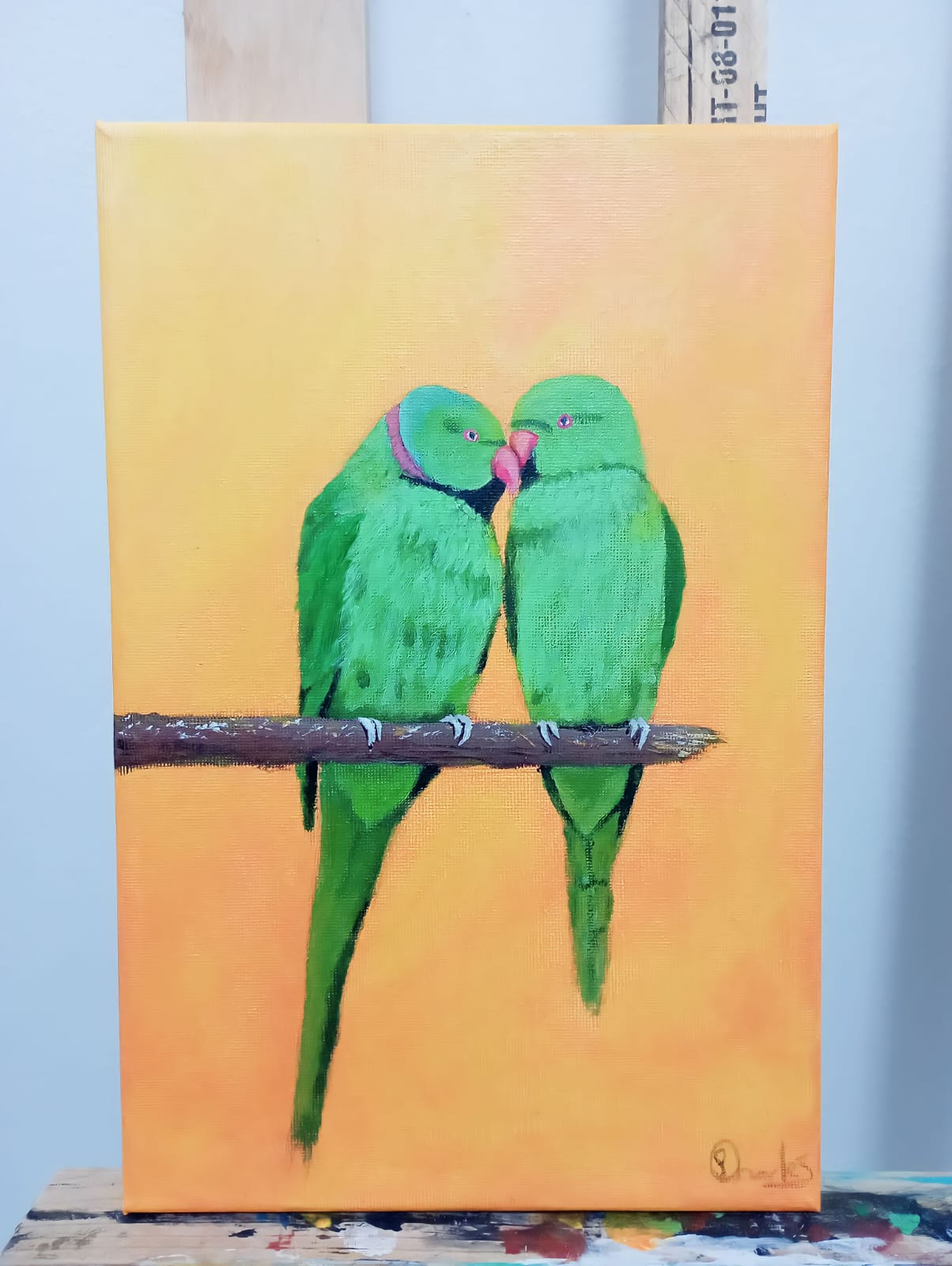 LoveBirds Artwork (Canvas)