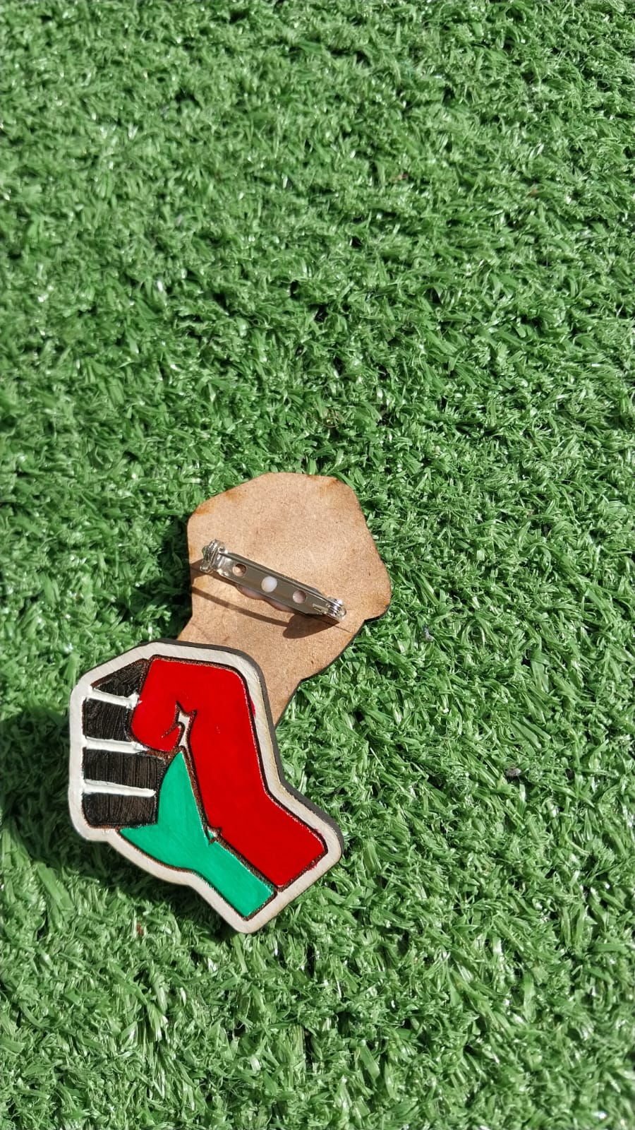 Palestine Amandla Fist Pin Badge