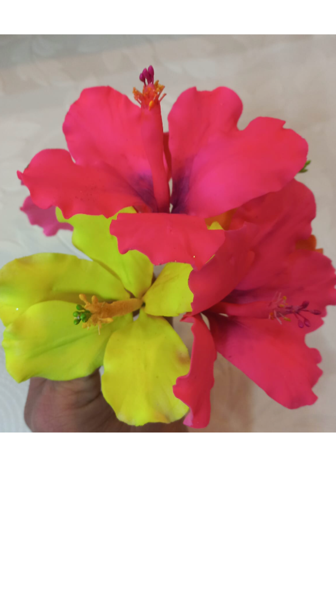 Island Style Hibiscus Gum Paste Flowers