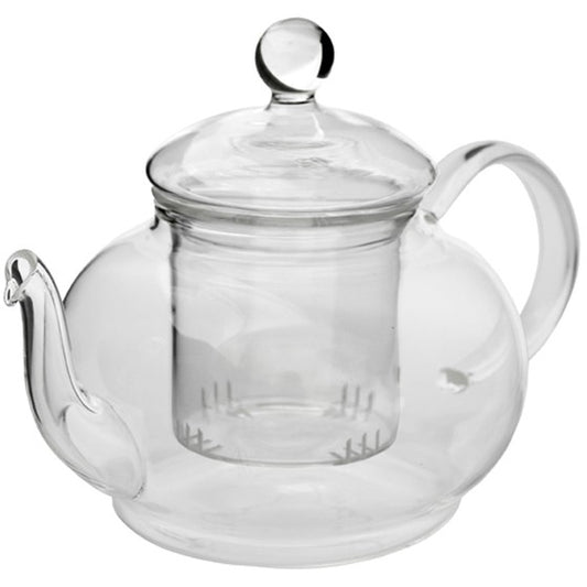 Transparent Glass Infuser Teapot