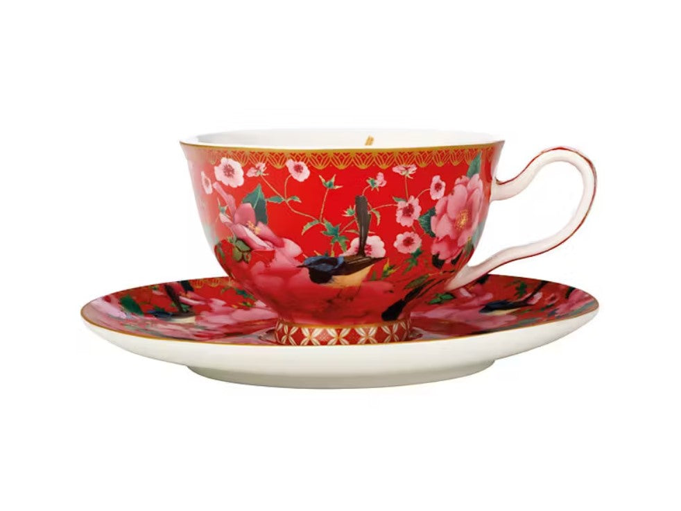 Sroad Cup and Saucer Set - Red